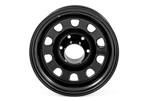 Jeep CJ5 Steel Wheel - Rough Country - Black - '76-'83